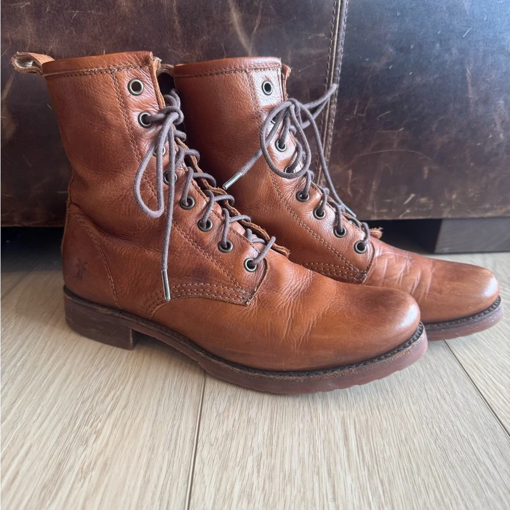Frye Veronica Combat leather boots - Picture 3 of 8